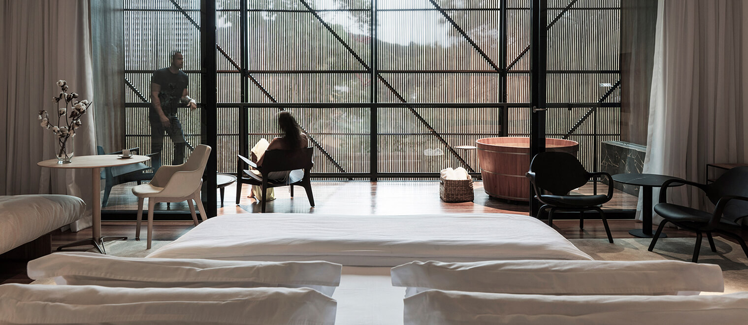 Two people in a room