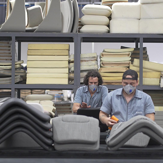 Two men working Two men working